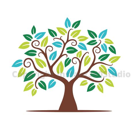 Whimsical Tree / Child Care / Daycare Clip Art / Preschool Logo / Logo ...