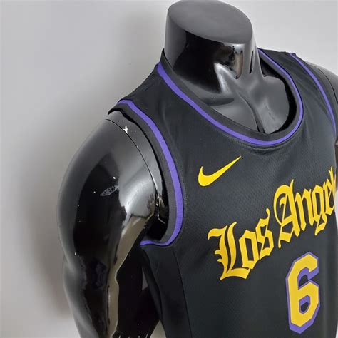 Regata Nba Los Angeles Lakers N Lebron James Nike Masculina Preto