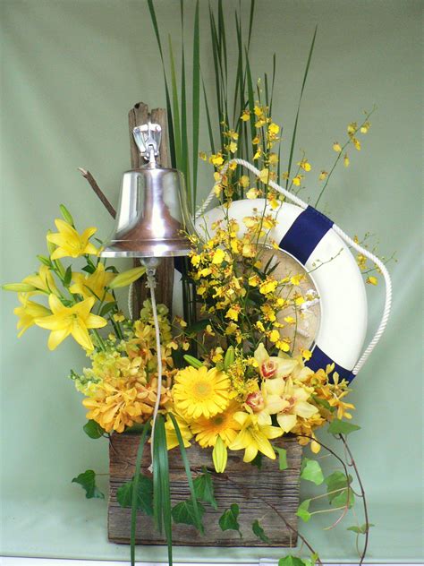 Nautical Themed Sympathy Arrangement Mill Street Florist Memorial