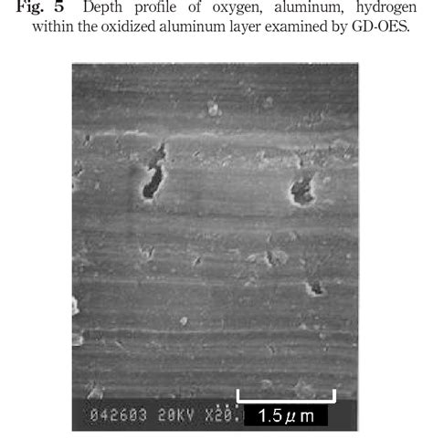 Surface Image Taken By Sem Of The Aluminum After The Corrosion Process