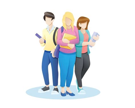 College Students Illustration 6911623 Vector Art At Vecteezy