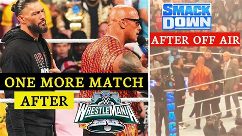 What Happened After Smackdown Off Air The Rock Match After