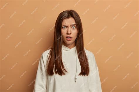 Free Photo Portrait Of Young And Beautiful Woman Gesticulating