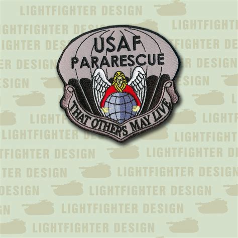 Usaf Pararescue Embroidered Patch 3 X 3 14 Pjs Pow Mia Hook And Loop