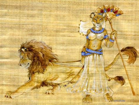 Promenade By Hbruton On Deviantart Ancient Goddesses Pet Lion Art