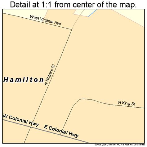 Hamilton Virginia Street Map 5134240