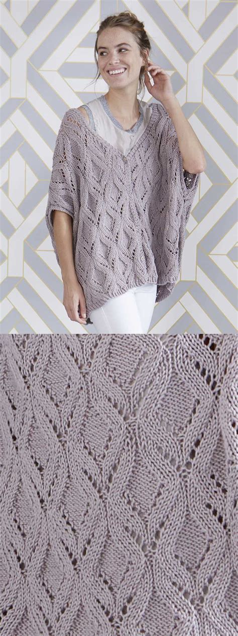 Free Knitting Pattern for a Oversized Lace Vest - Knitting Bee