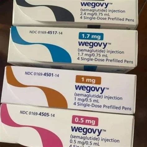 Wegovy Semaglutide Prefilled Pens Of Mg Mg Mg Mg Mg