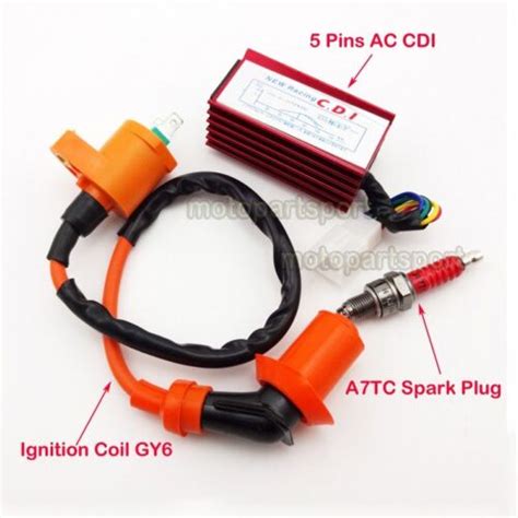 Racing Cdi Spark Plug Ignition Coil For Spree Sym Dd Honda Dio Elite