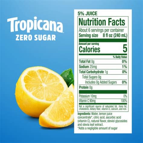 Tropicana Zero Sugar Classic Lemonade Fl Oz Qfc