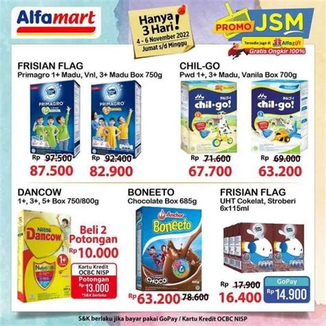 Katalog Promo JSM Alfamart Hanya 3 Hari Periode 4 6 November 2022