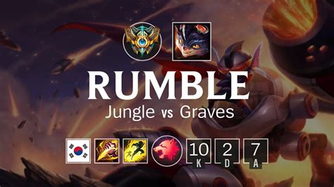 Rumble Jungle Vs Graves Kr Challenger Patch 812 Youtube