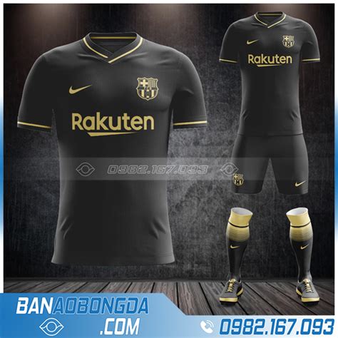 Áo Barca 2021 Sân Khách Màu Đen Chính Thức Cực Đẹp - HACAZI SPORT