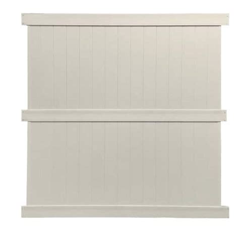 Veranda Linden H X W White Vinyl Privacy Fence Panel Kit