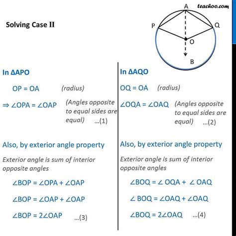 Theorem Class Angle Subtended By Arc At Centre Is Double The