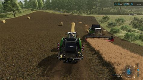 FS 22 TVTOF Organic Farmer 24 Canola Harvest Canola Straw Bales