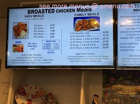 Menu At Chicken Box Broasted Chicken Restaurant La Habra 330 E