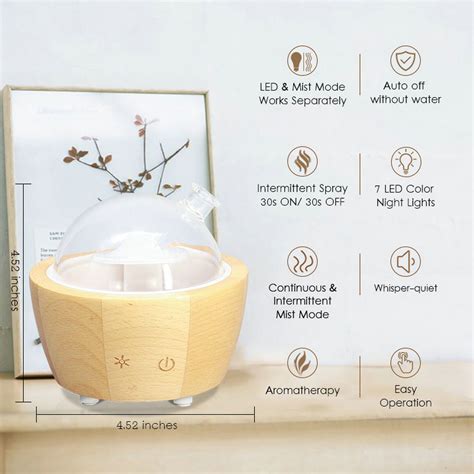 Saelihn Essential Oil Ultrasonic Diffuser Omsint Waterless