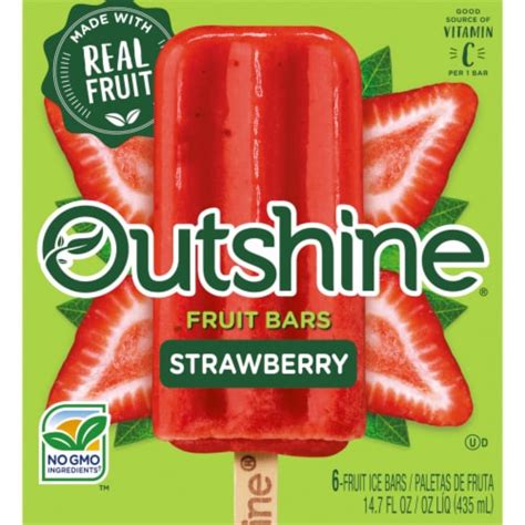 Outshine® Strawberry Fruit Bars 6 Ct Harris Teeter