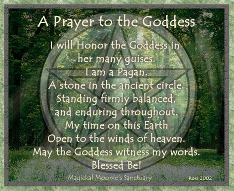 Magickal Moonie S Sanctuary Magick Pagan Prayers