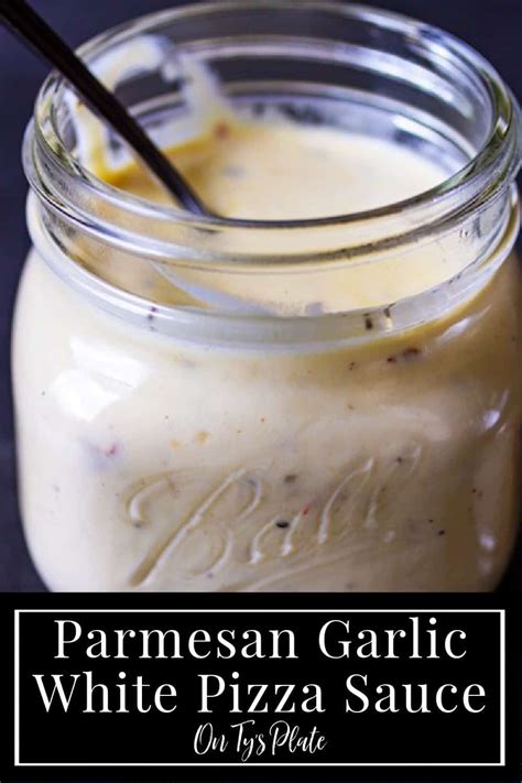 Parmesan Garlic White Pizza Sauce —heavy Cream Freshly Grated Parmesan