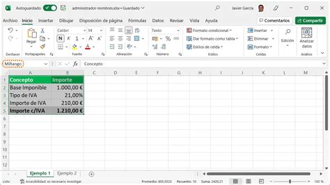 El Cuadro De Nombres En Excel Office A Tope