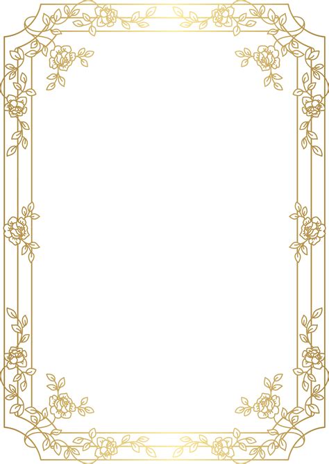 Download Deco Border Frame Png Clip Art Art Deco Frame Png Hd