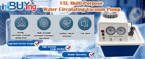 Intbuying 15l Circulating Water Vacuum Pump Water Jet Aspirator Water Circulating