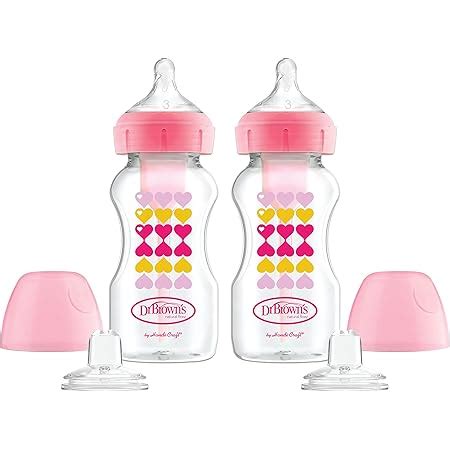 Amazon Dr Browns Anti Colic Options Wide Neck Sippy Bottle