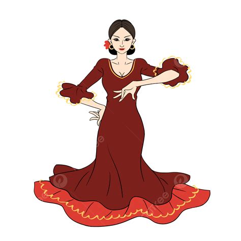 Flamenco Dancer Clipart PNG Images, Flamenco Dancers Spain, Dancer ...