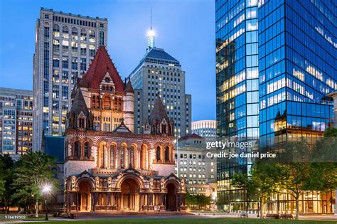 Trinity Episcopal Church Copley Square Boston Massachusetts America ...