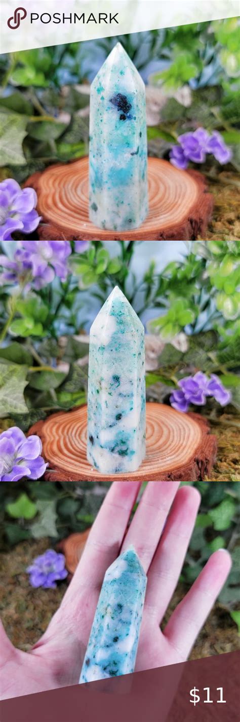 Chrysocolla Phoenix Stone Point Tower Chrysocolla Wiccan Phoenix