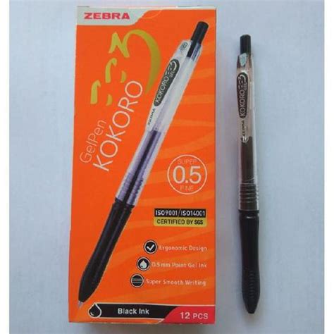 Ballpoint Zebra Kokoro 0 5mm Hitam