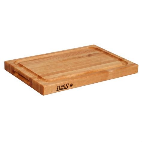 John Boos Co Maple Edge Grain Cutting Board With Juice Groove X