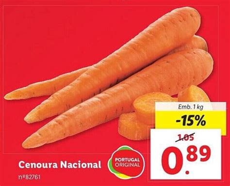 Promo O Cenoura Nacional Original Emb Kg Em Lidl