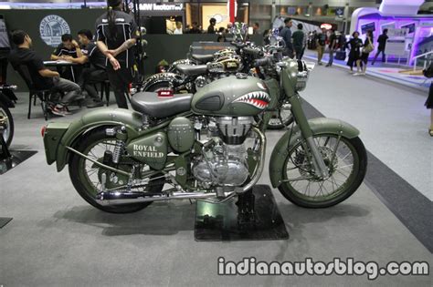 Royal Enfield Classic Battle Green P Tiger Shark Side At Thai Motor Expo