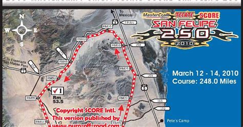 Puro Offroad Revised San Felipe 250 Course Map