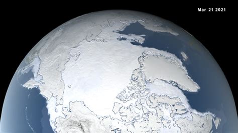 Nasa Svs Arctic Sea Ice Maximum Extent Ranks Seventh Lowest On