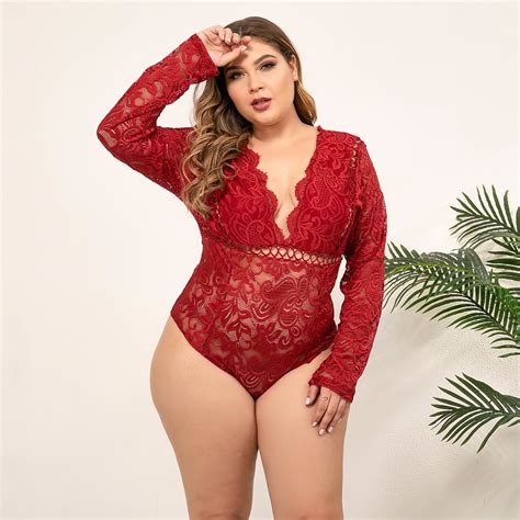 Jual GN8158 Lingerie Bodysuit Open Crotch Big Size Lingerie Cosplay Jumbo Set Lingerie Sexy