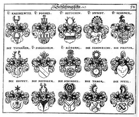 Elegant German Coats Of Arms From The Th Century