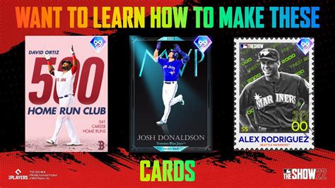 Mlb The Show Custom Cards Tutorial Youtube