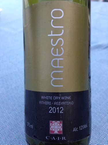 Cair Maestro Athiri Assyrtiko Vivino Us