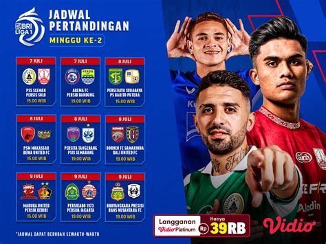 JADWAL Pertandingan BRI Liga 1 Pekan Kedua Bulan Juli 2023 Teras Jabar