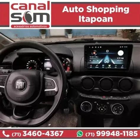 Central Multimídia Fiat Argo Cronos 9 Pol Android Auto e CarPlay