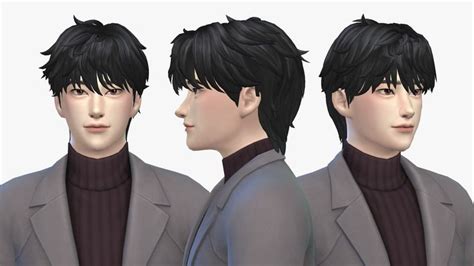 Han Yoo Hyun Hair Megukiru Sims Hair Sims Hair Male Sims Mods