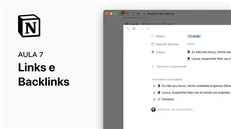 Curso B Sico De Notion Aula Links E Backlinks Youtube