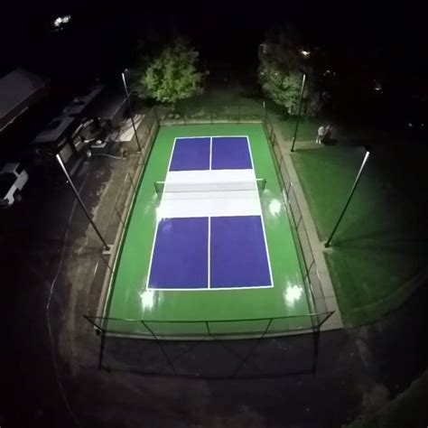 Residential Led Pickleball Court Lighting Project In Oregon Wisconsin