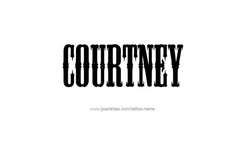 Courtney Name Tattoo Designs