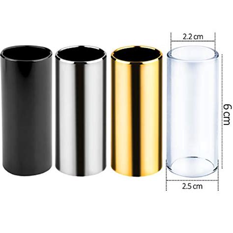 4 Pieces Medium Guitar Slides For Acousticstainless