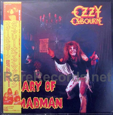 Ozzy Osbourne Diary Of A Madman Japan Lp With Obi